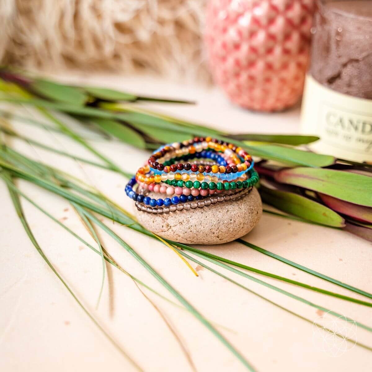 Chakra-Balancing Bracelets Set – Energy Alignment (7 Pack) - Spirit Nest