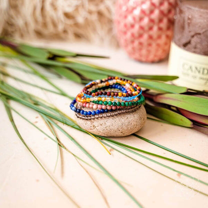 Chakra-Balancing Bracelets Set – Energy Alignment (7 Pack) - Spirit Nest