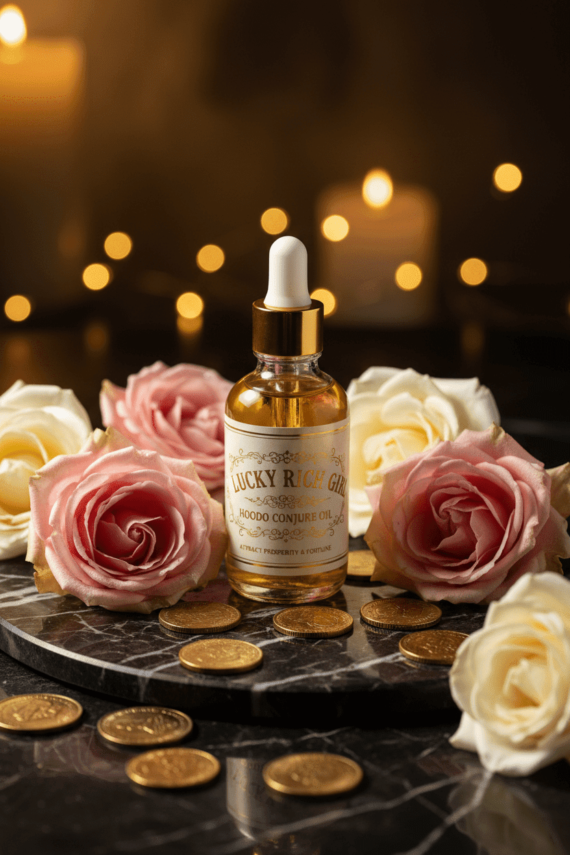 Lucky Rich Girl Ritual Oil | Confidence & Abundance Ritual Oil