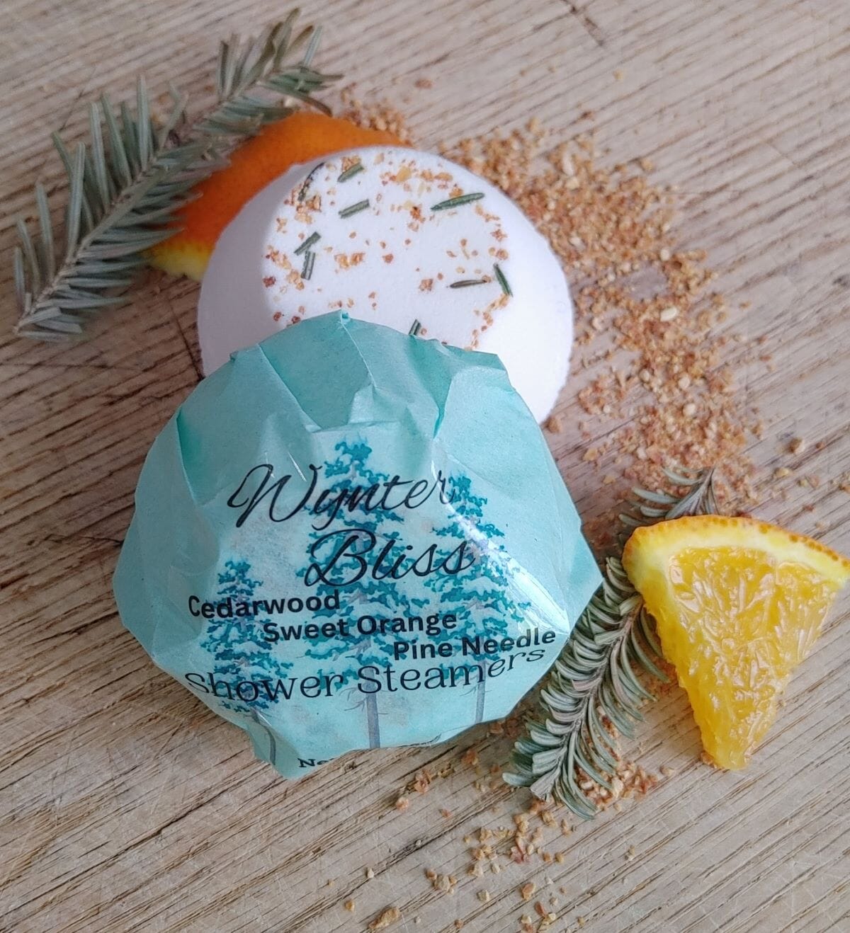 Wynter Bliss Shower Steamers – Pine, Orange & Cedarwood