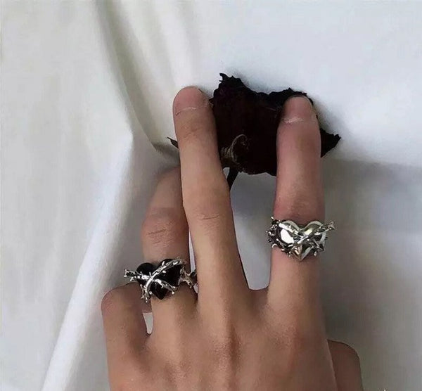 Gothic heart deals ring