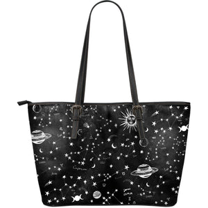 Astrology Map -  Big artificial leather bag
