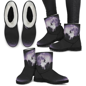 Full Moon Ride - Faux Fur Boots