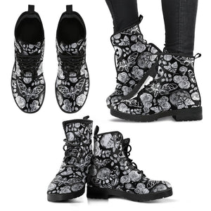 Enchanted Night Black and White - Vegan Boots.