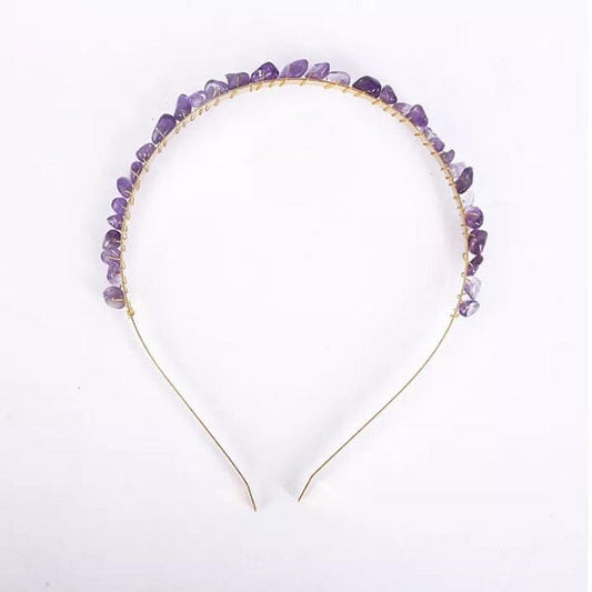 Natural Amethyst Hair Crown