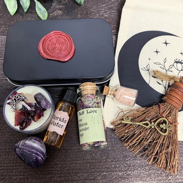 Self Love Travel Altar, Ritual Kit, Witch Kit