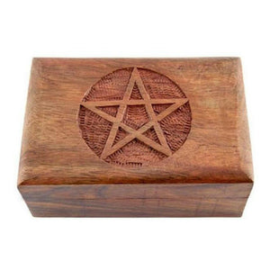 Pentacle wooden box