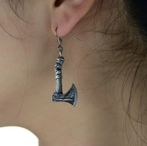 Vintage Viking Axe Earring