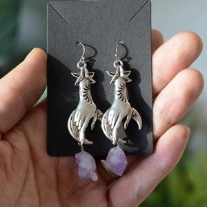 Witch Hand Dangle Earrings