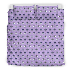 Third Eyes Purple Bedding Set
