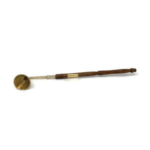 Brass Snuffer with Wooden Handle