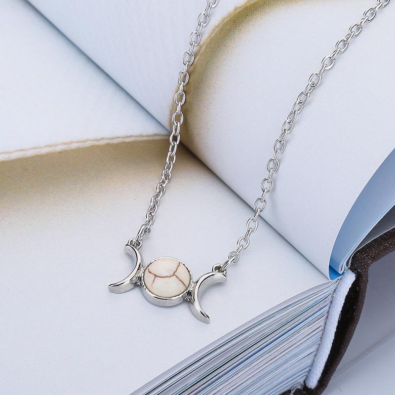 Triple moon necklace