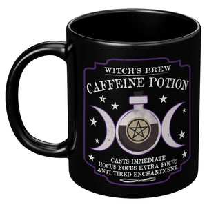 Caffeine potion - 11oz Black Mug