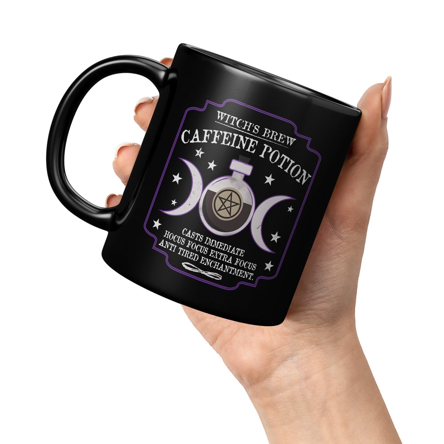 Caffeine potion - 11oz Black Mug