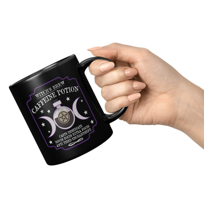 Caffeine potion - 11oz Black Mug