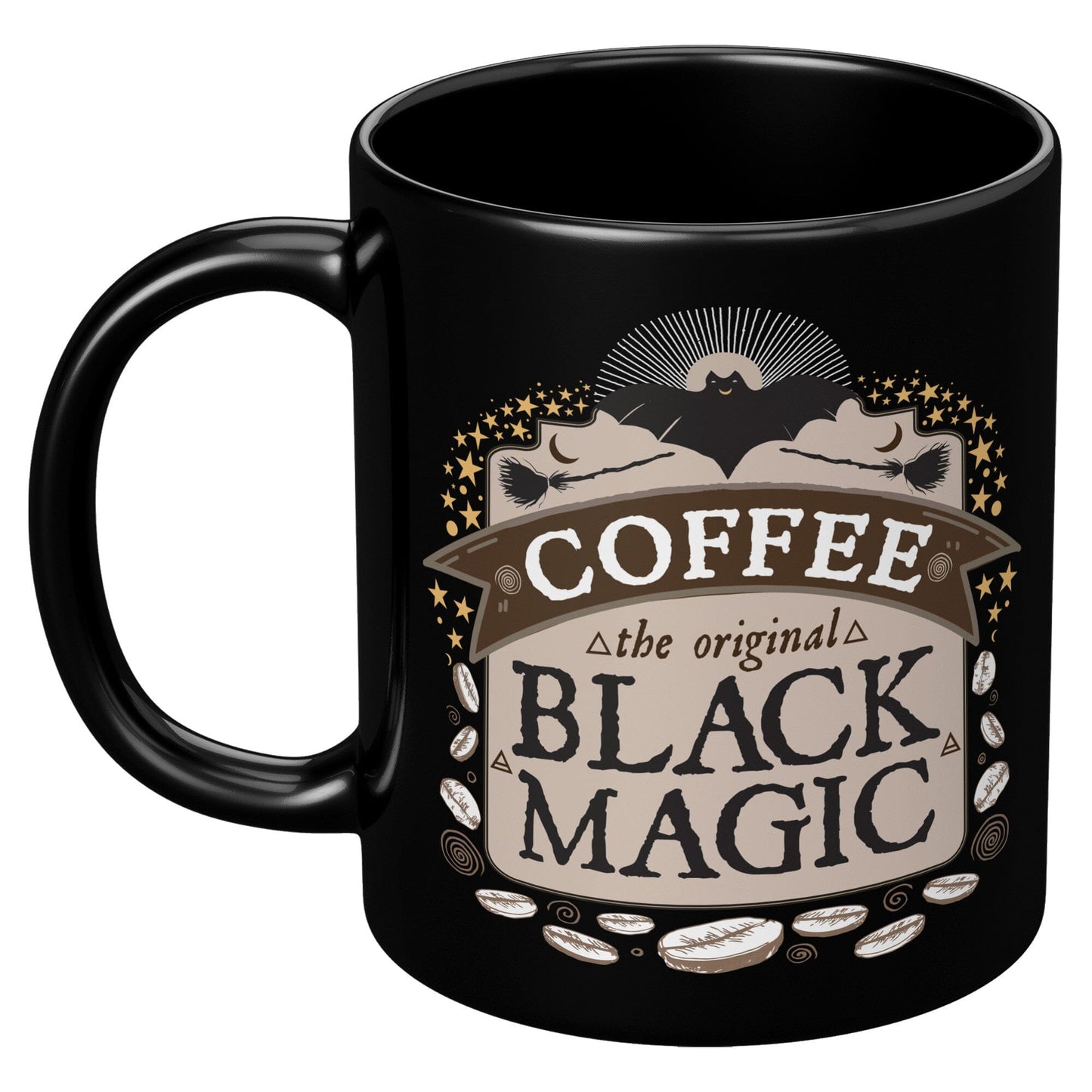 Coffee The Original Black Magic - 11oz Black Mug