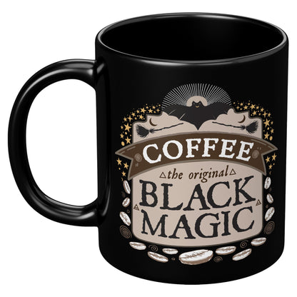 Coffee The Original Black Magic - 11oz Black Mug