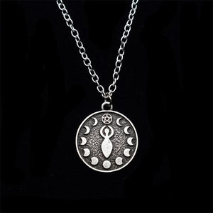 Moon Phase Goddess Necklace