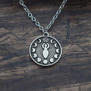 Moon Phase Goddess Necklace