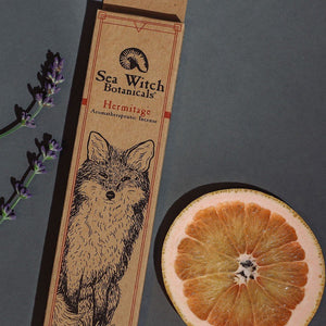 All-Natural Incense: Hermitage - with Patchouli, Pink Grapefruit Essential Oils