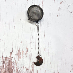Crescent Moon Crystal Tea Strainer