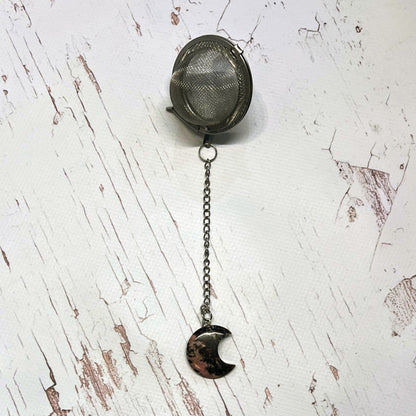 Crescent Moon Crystal Tea Strainer