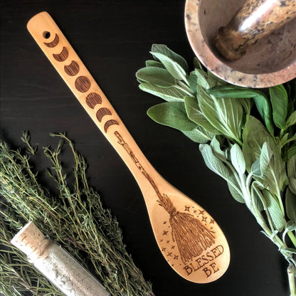 Witchy Bamboo Wooden Spoon