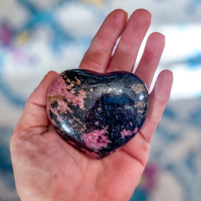 Rhodonite Heart