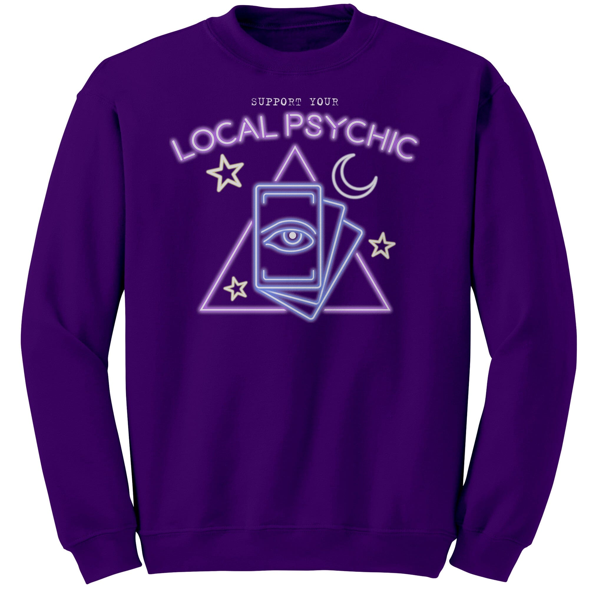 Local Psychic - Long Sleeve - Sweatshirt / Purple / xxxl-TL23