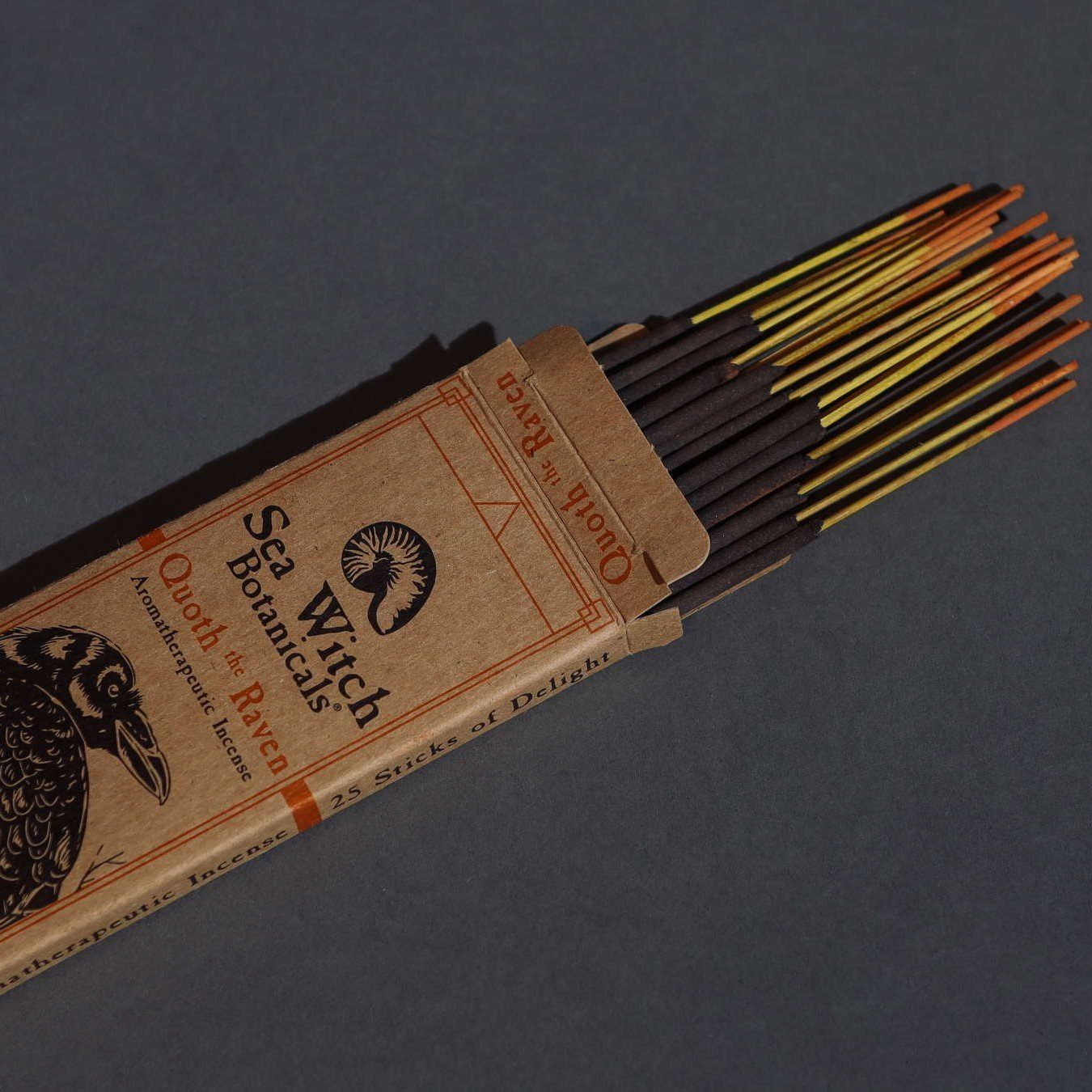 All-Natural Incense: Quoth the Raven - with Orange, Cinnamon, Clove Essential Oils