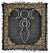 Triple Moon Goddess Gold and Silver Altar Cloth - Big