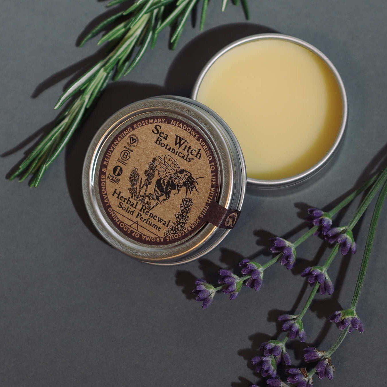 Solid Perfume: Herbal Renewal