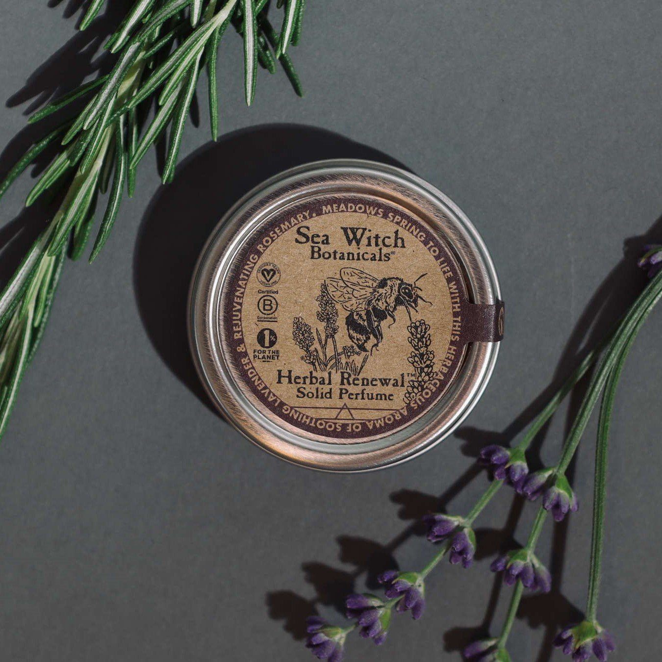 Solid Perfume: Herbal Renewal