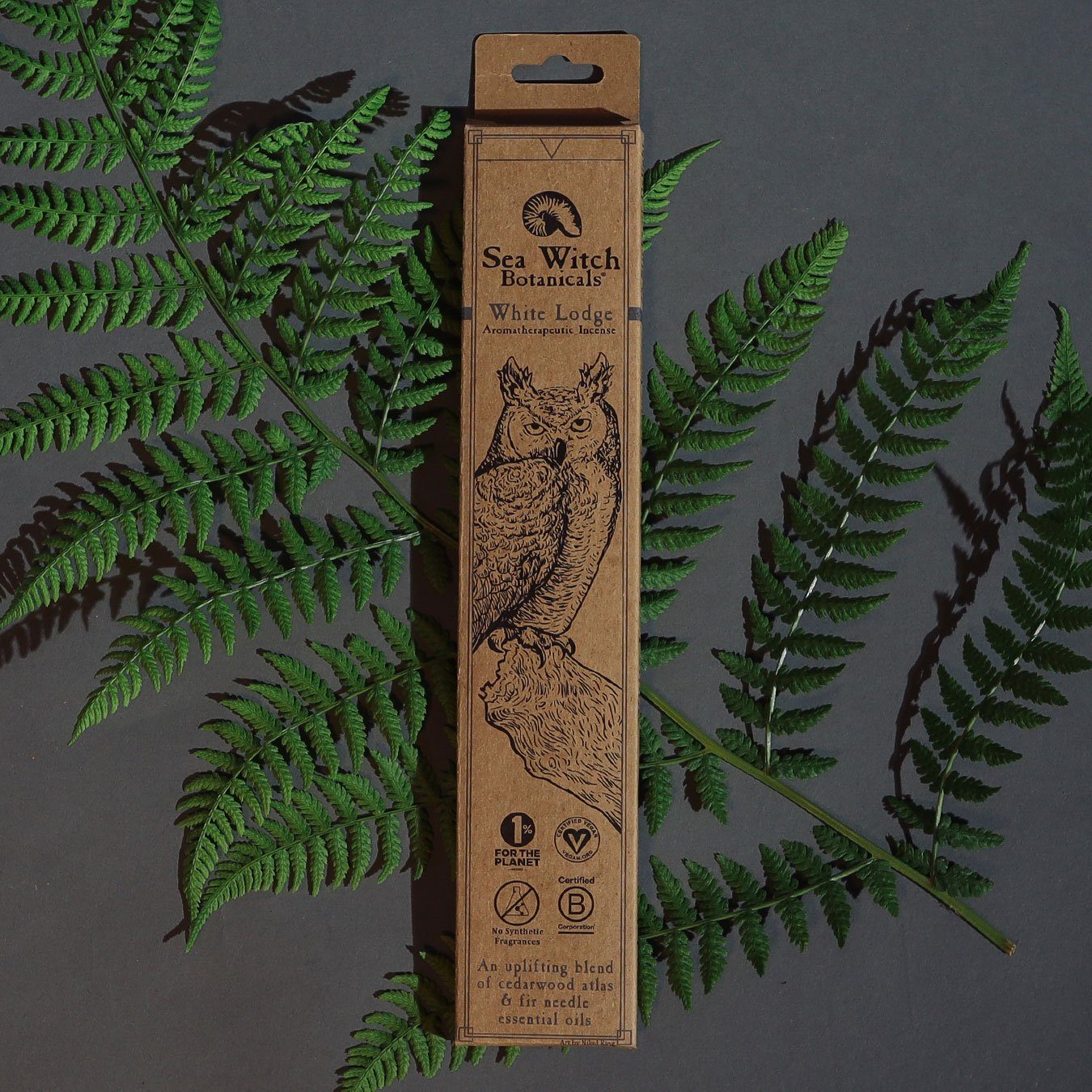 All-Natural Incense: White Lodge - With Cedarwood Atlas & Fir Needle Essential Oil
