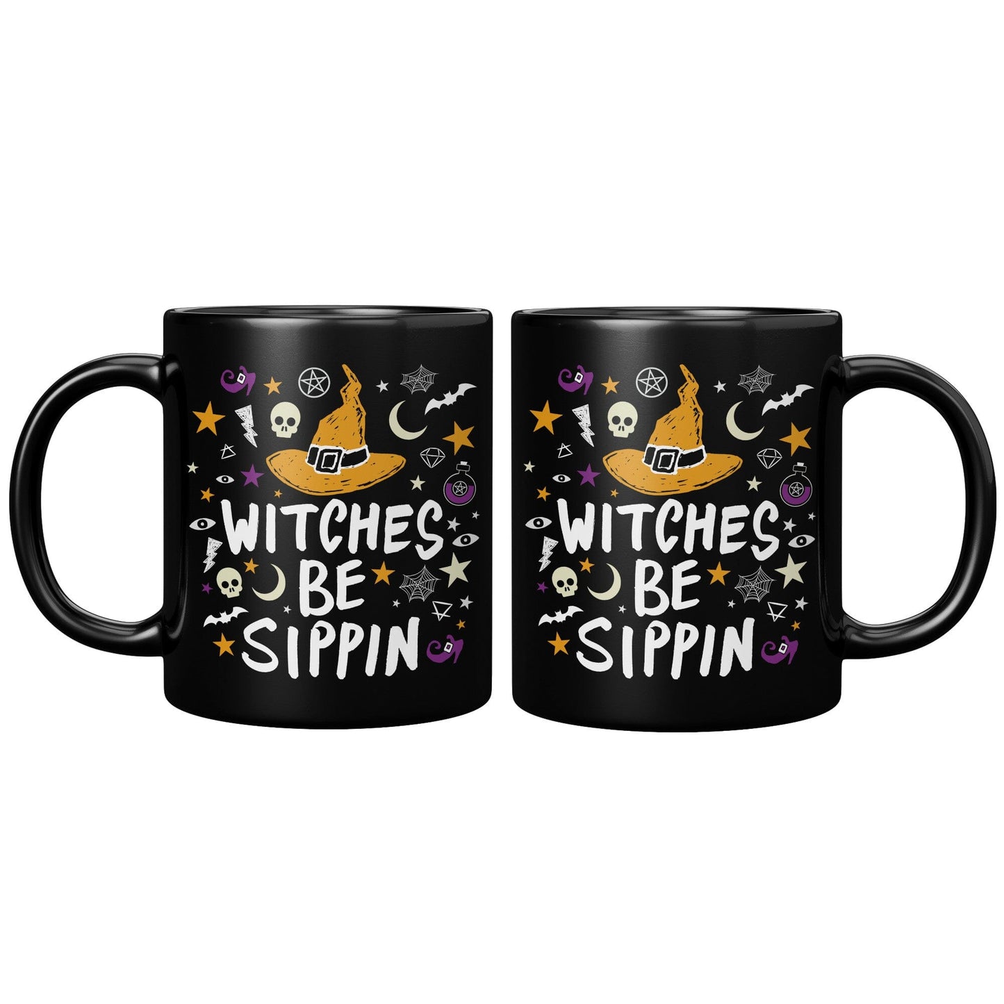 Witches Be Sippin - 11oz Black Mug