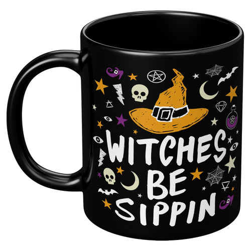 Witches Be Sippin - 11oz Black Mug
