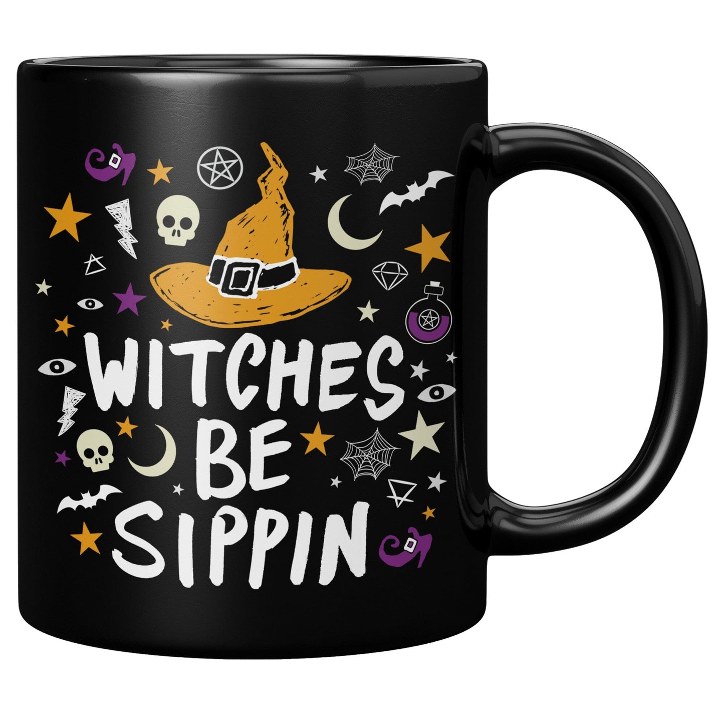 Witches Be Sippin - 11oz Black Mug