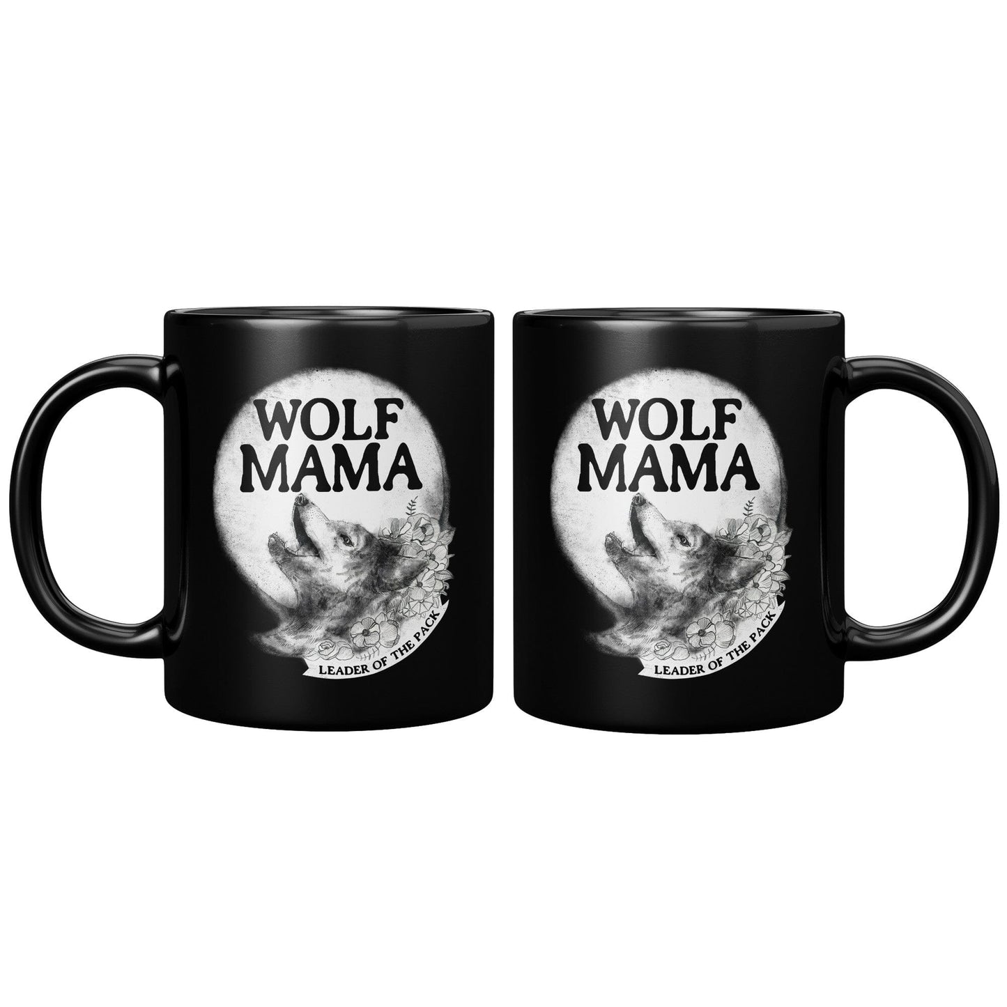 Wolf Mama - 11oz Black Mug