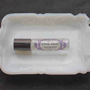Black Amber and Lavender Vegan Perfume Oil