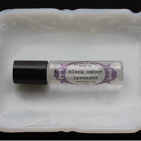 Black Amber and Lavender Vegan Perfume Oil