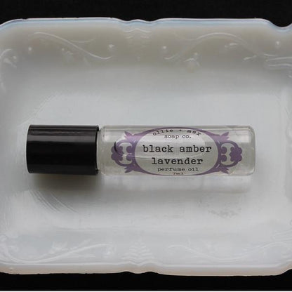Black Amber and Lavender Vegan Perfume Oil