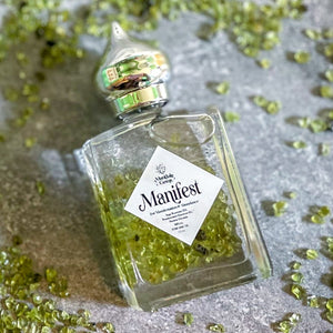 Manifest Perfume Oil for Manifestation with Peridot + Sage Essential Oil