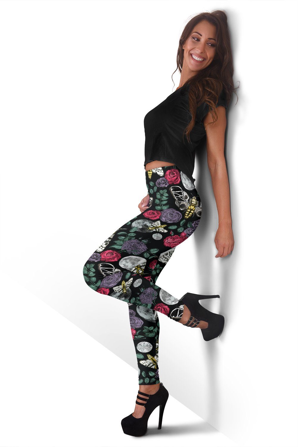 Buy Anna Enchanted Forest Winter Print Leggings Online in India - Etsy