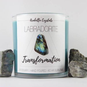 Labradorite Crystal Candle - 9oz