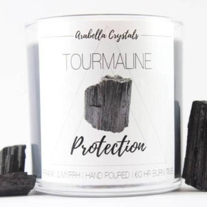 Tourmaline Crystal Candle - 9oz