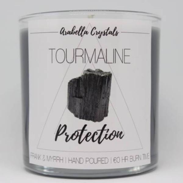 Tourmaline Crystal Candle - 9oz