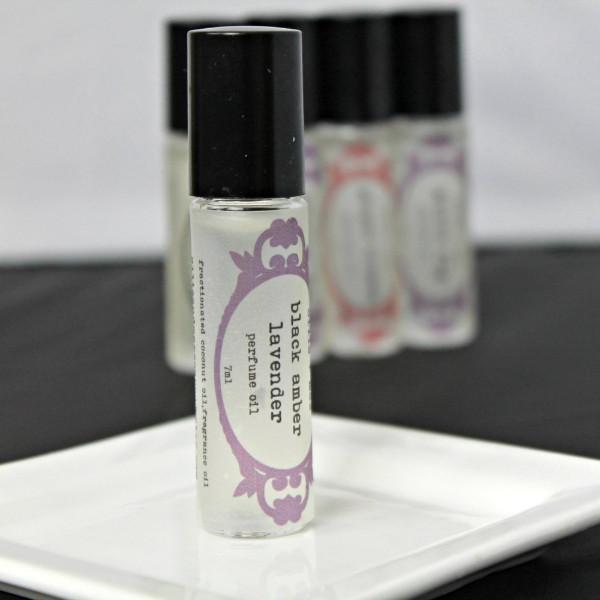 Black Amber and Lavender Vegan Perfume Oil