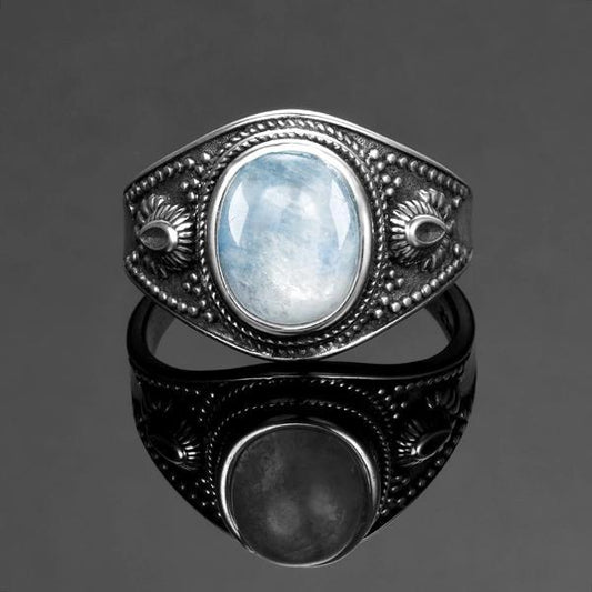 Vintage Rainbow Moonstone Ring