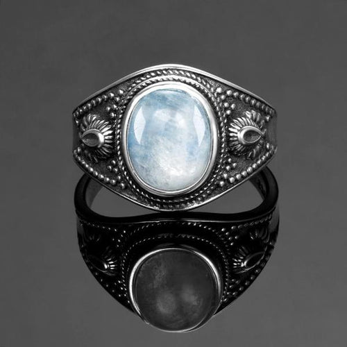 Vintage Rainbow Moonstone Ring