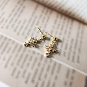 North Star and Cross Lustrous Earrings